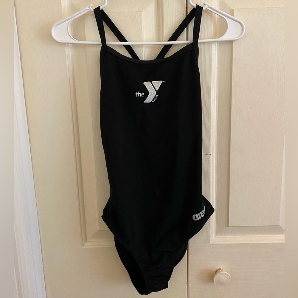 Arena black YMCA one piece (competition suit) sz32
